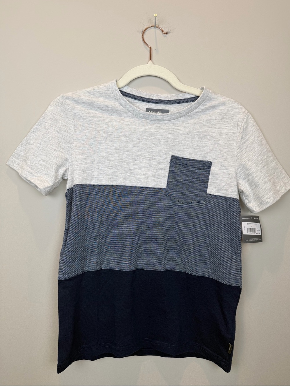 Eddie Bauer Boys M 10/12 Territory Stripe T-Shirt NWT